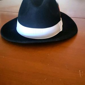 Black Fedora 100% Wool